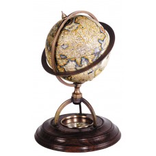 Three Posts Terrestrial Globe with Compass THPS4499